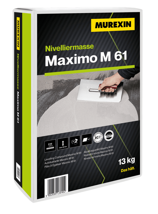 Nivelliermasse MAXIMO M 61/TopLevel MAXIMO 215 Murexin-xl
