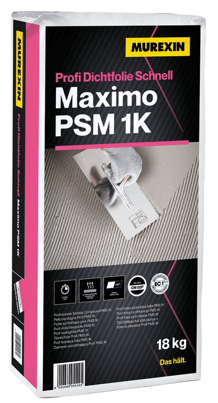 Profi dichtfolie schnell maximo PSM 1k (CM) 18 kg Murexin-xl