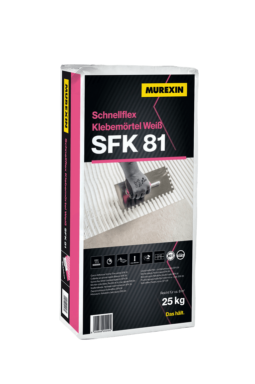 Schnellflex Klebemörtel Weiss SFK 81 Murexin-xl